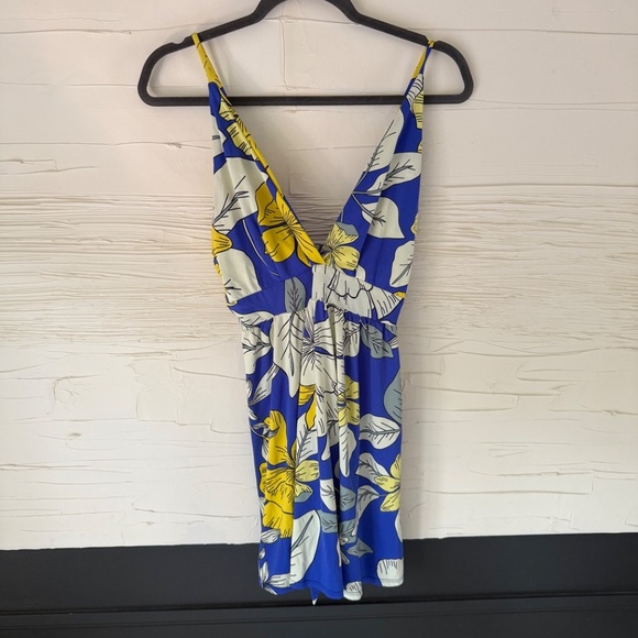 Maaji Blue and Yellow Floral Mini Dress - Picture 4 of 7